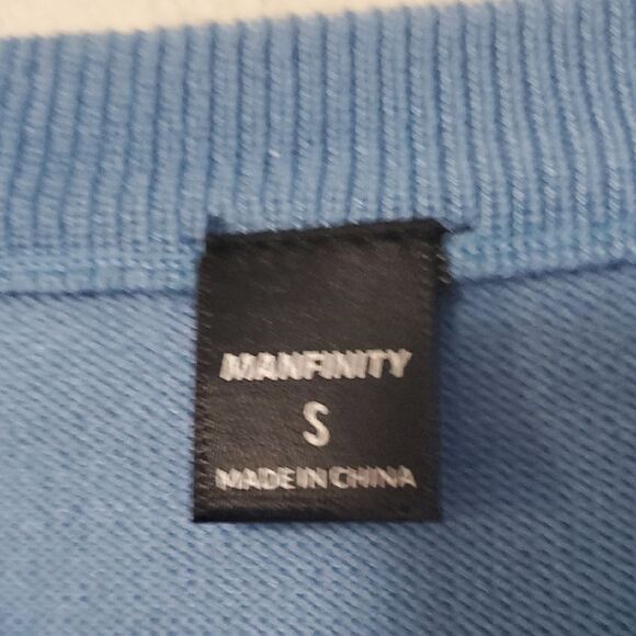 Classic Blue and White Crewneck Sweater - Picture 2 of 5